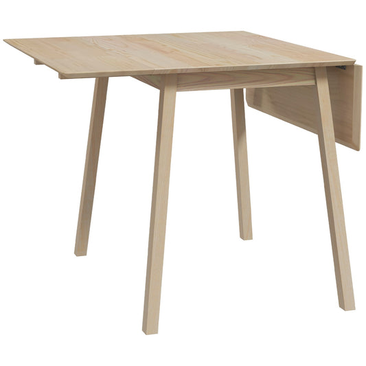 Wooden folding dining table, 2-4 seats, small spaces