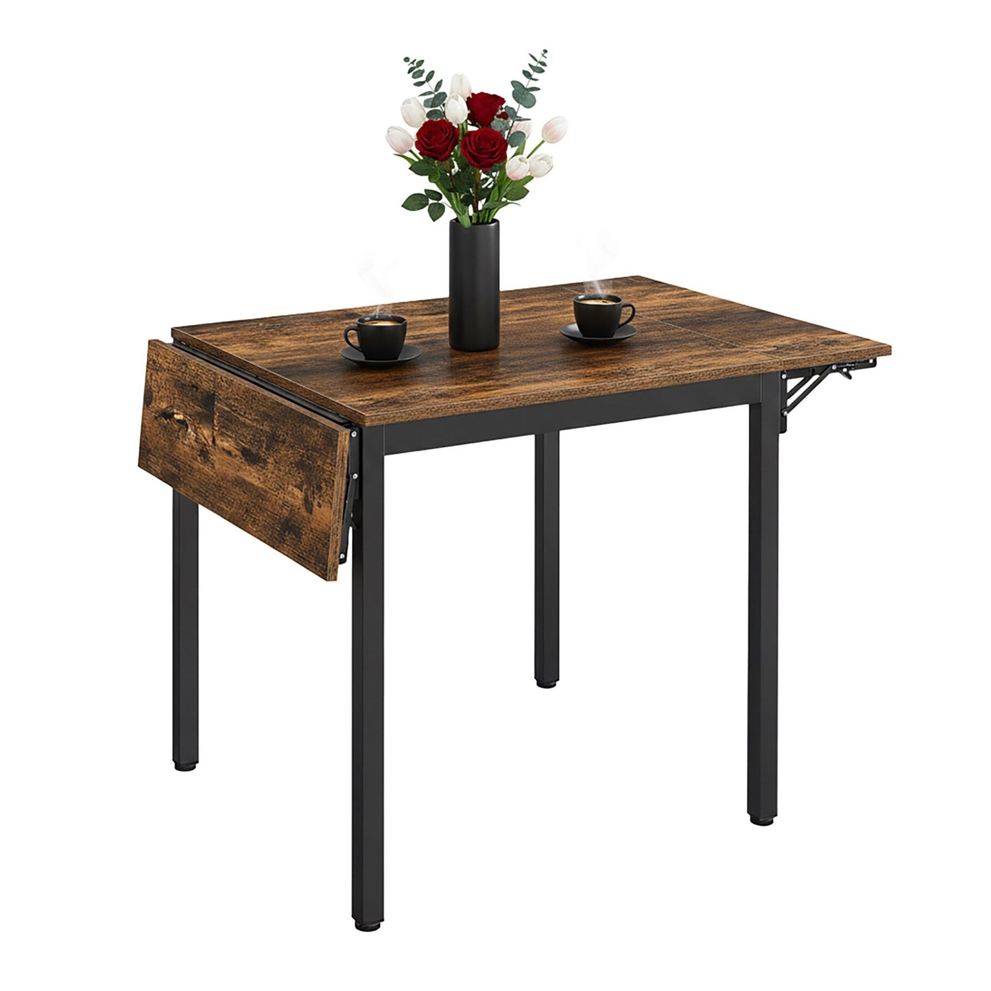 Folding Dining Table for 2-4, Space-Saving Design