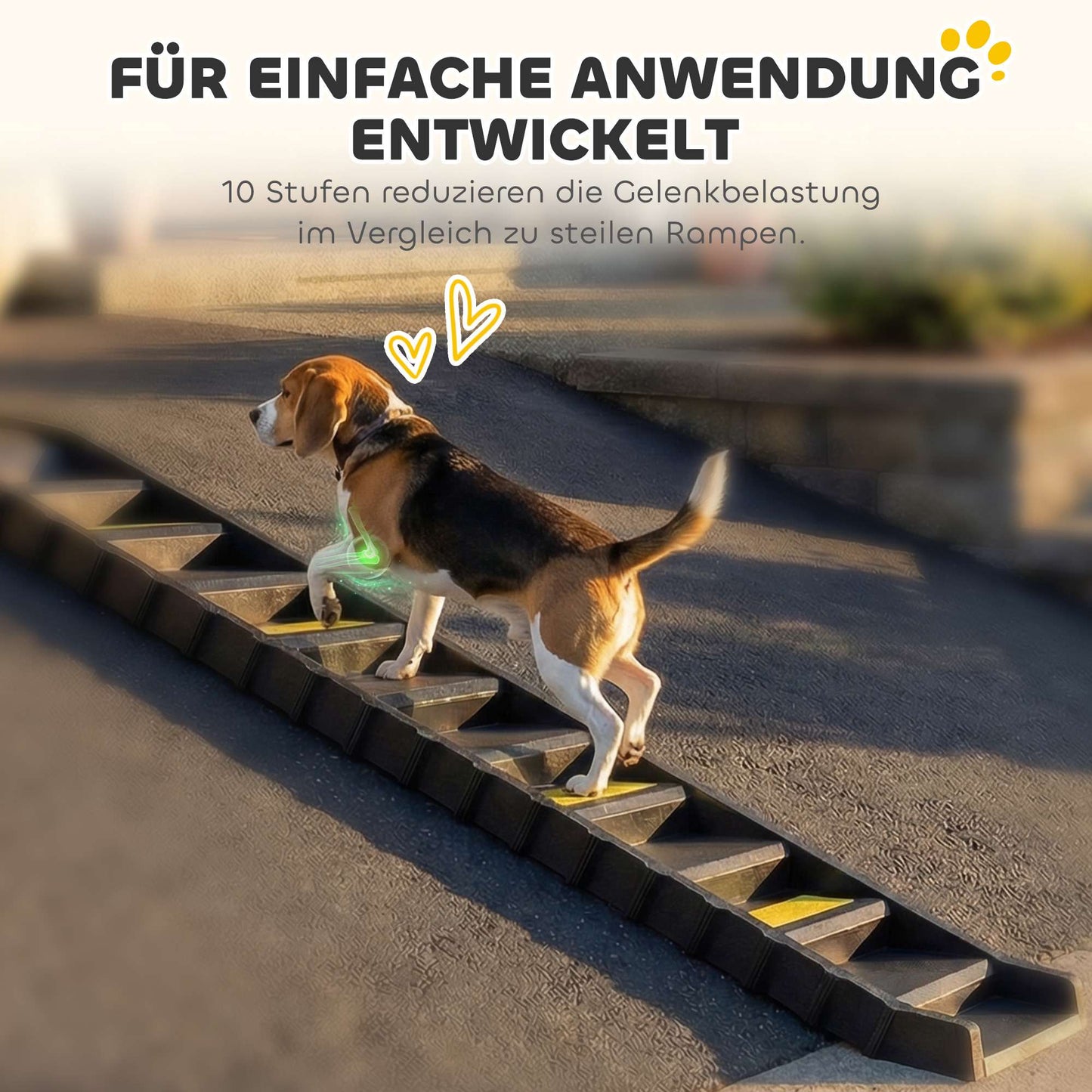 Folding Dog Ramp for Cars & SUVs, Non-Slip, 68kg Capacity