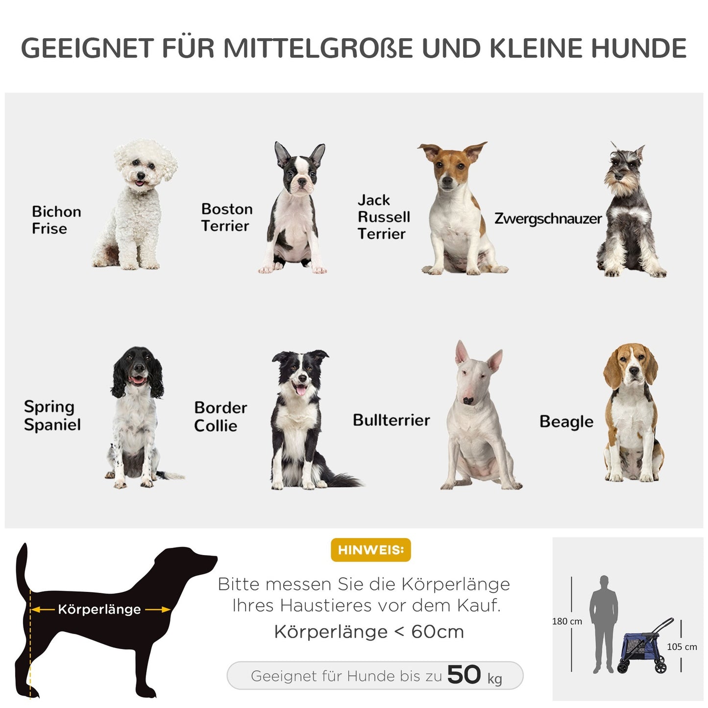 Dog carriage with cushion, mesh window, for dogs up to 20 kg