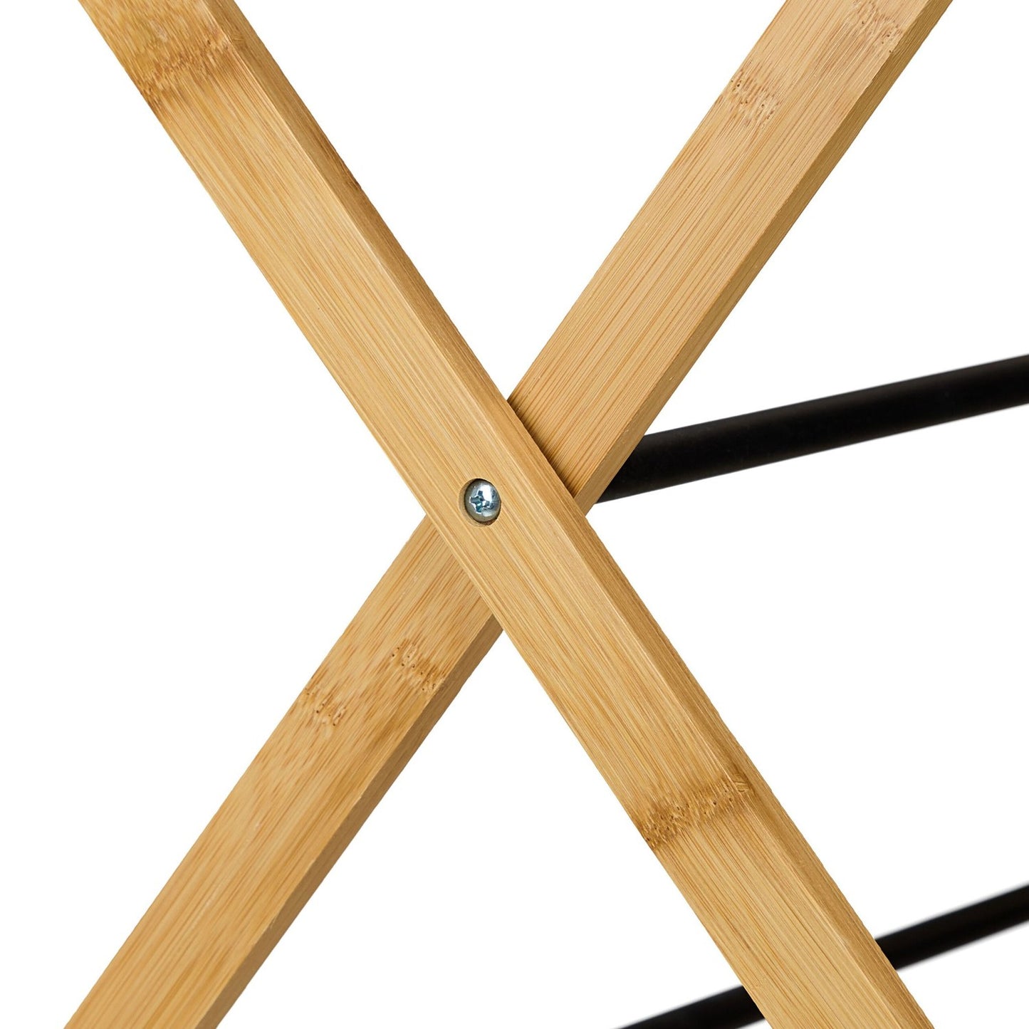 Folding Drying Rack, Bamboo & Metal, 6 Levels