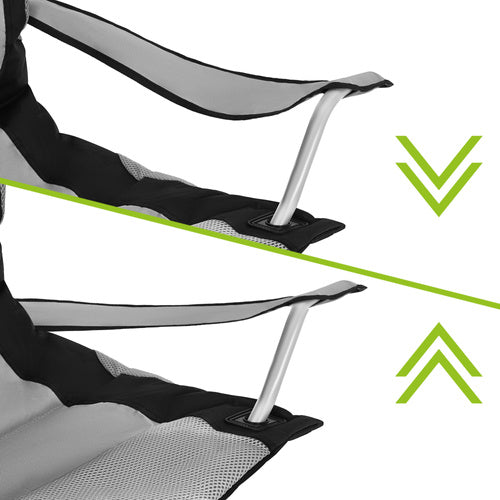 Folding Fishing Chair, 120kg Capacity, Armrests, Cover