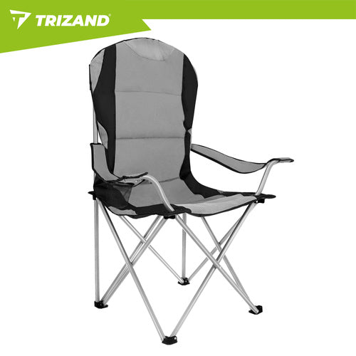 Folding Fishing Chair, 120kg Capacity, Armrests, Cover