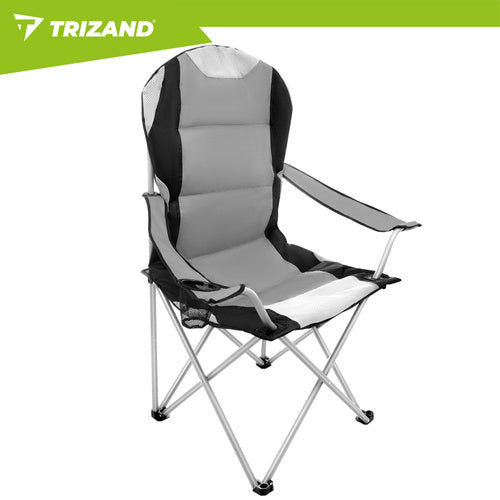 Folding Fishing Chair, 120kg Capacity, Armrests, Cover