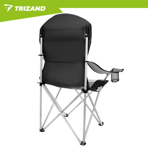 Folding Fishing Chair, 120kg Capacity, Armrests, Cover