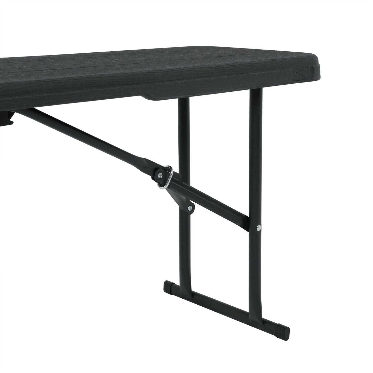 Folding Garden Bench, Dark Grey, 180 cm