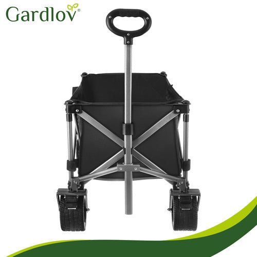Folding Garden Cart 150L, 200kg Capacity, Off-Road Wheels