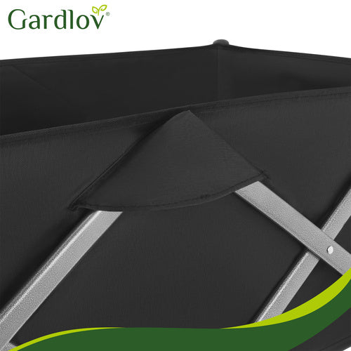 Folding Garden Cart 150L, 200kg Capacity, Off-Road Wheels