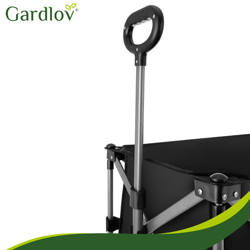 Folding Garden Cart 150L, 200kg Capacity, Off-Road Wheels