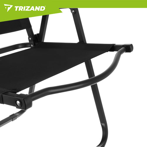 Folding Garden Chair, Black, 75.5x58.5x53.5 cm