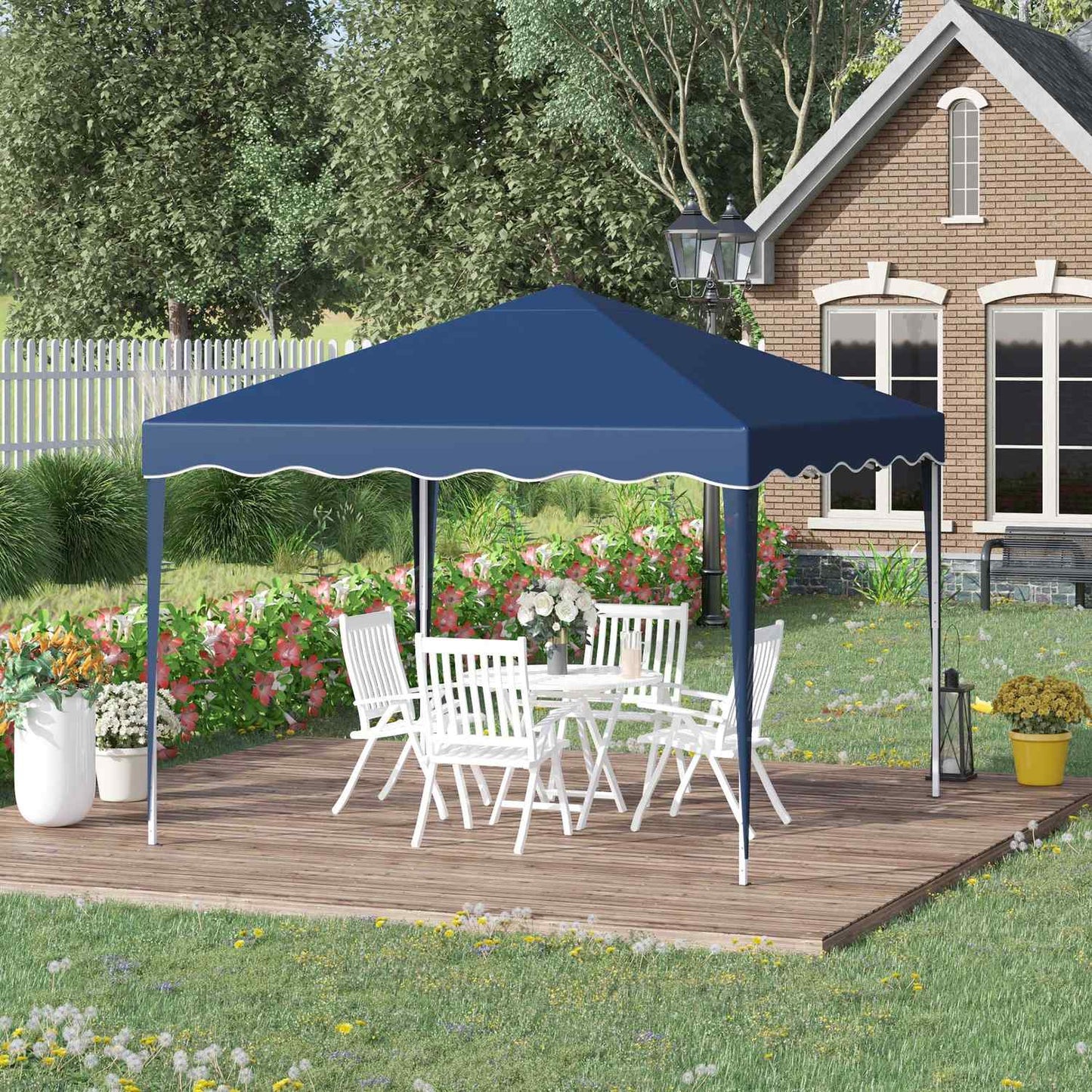 Folding gazebo 3x3m, height adjustable, UV protection