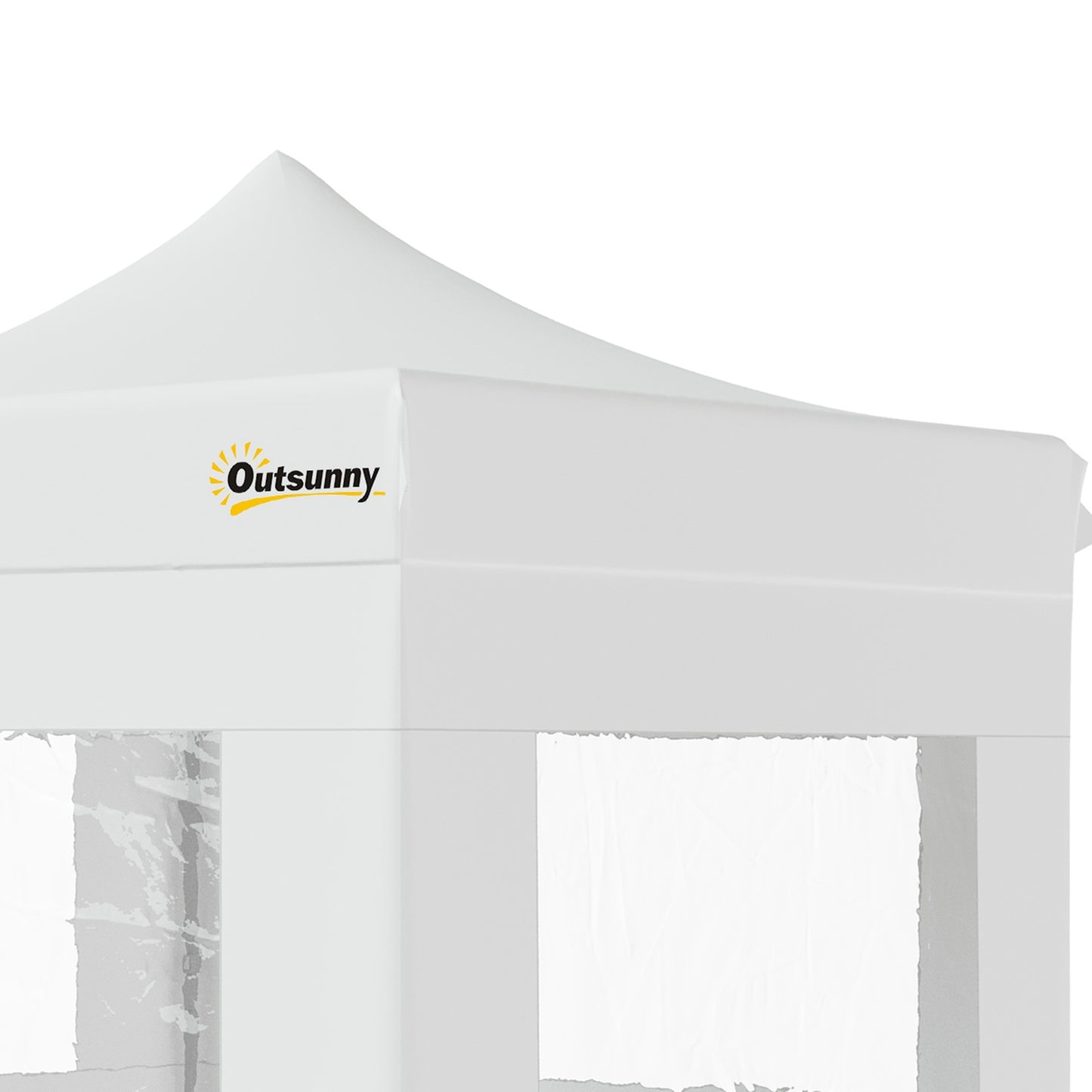 White pop-up garden tent, waterproof, 300 x 300 cm