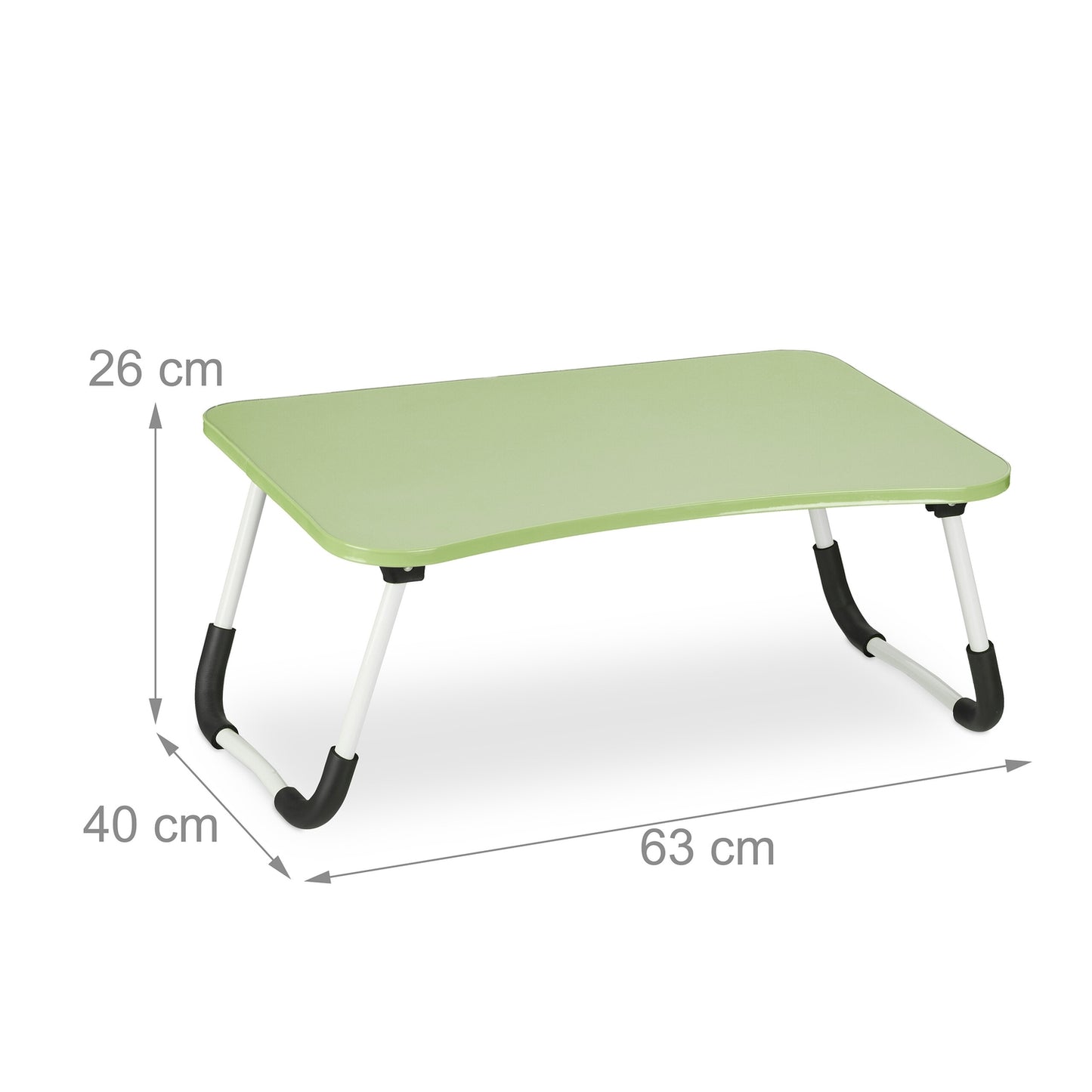 Folding Green Lap Desk – Laptop Bed Tray with Storage