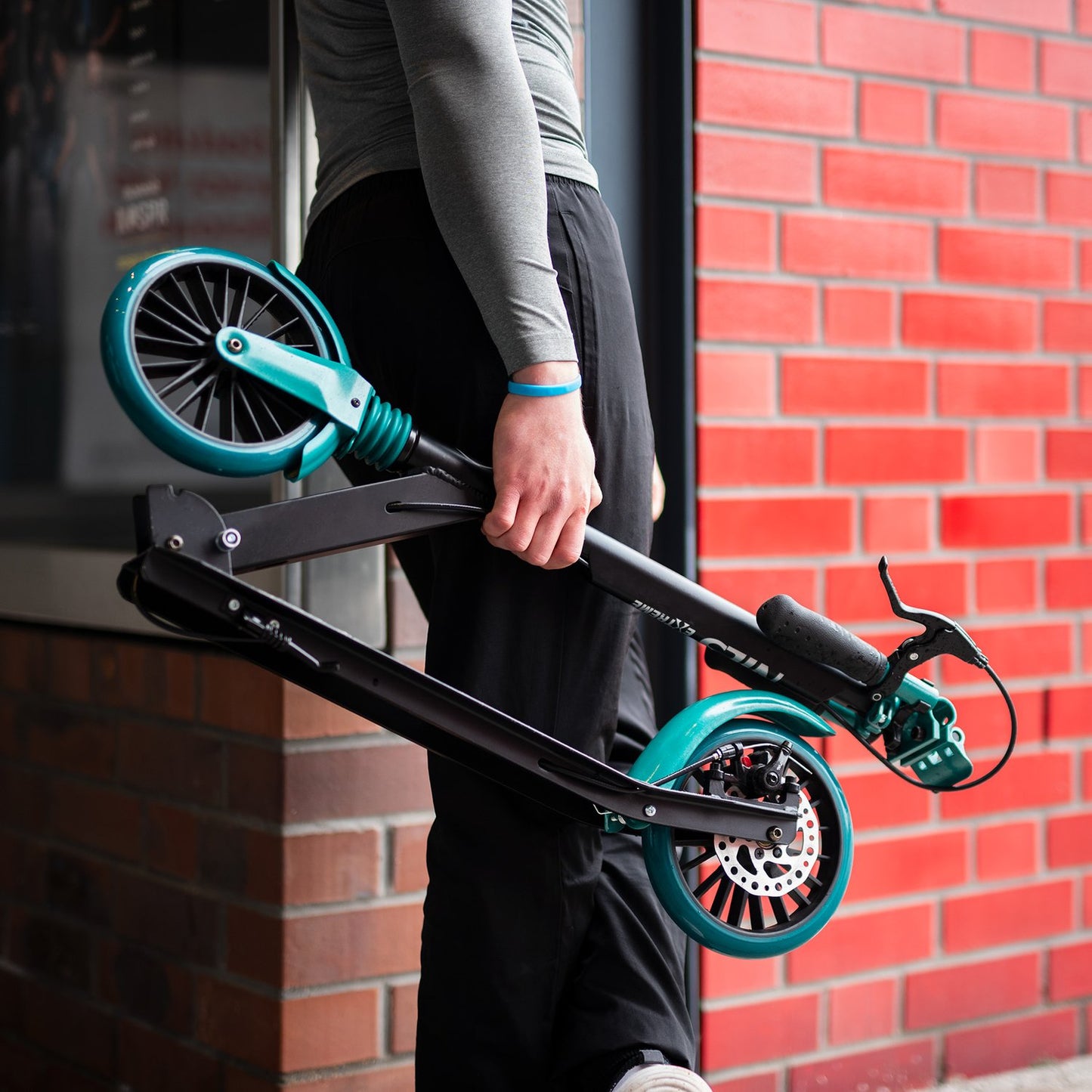 Folding Kick Scooter, Adjustable Height, Lightweight
