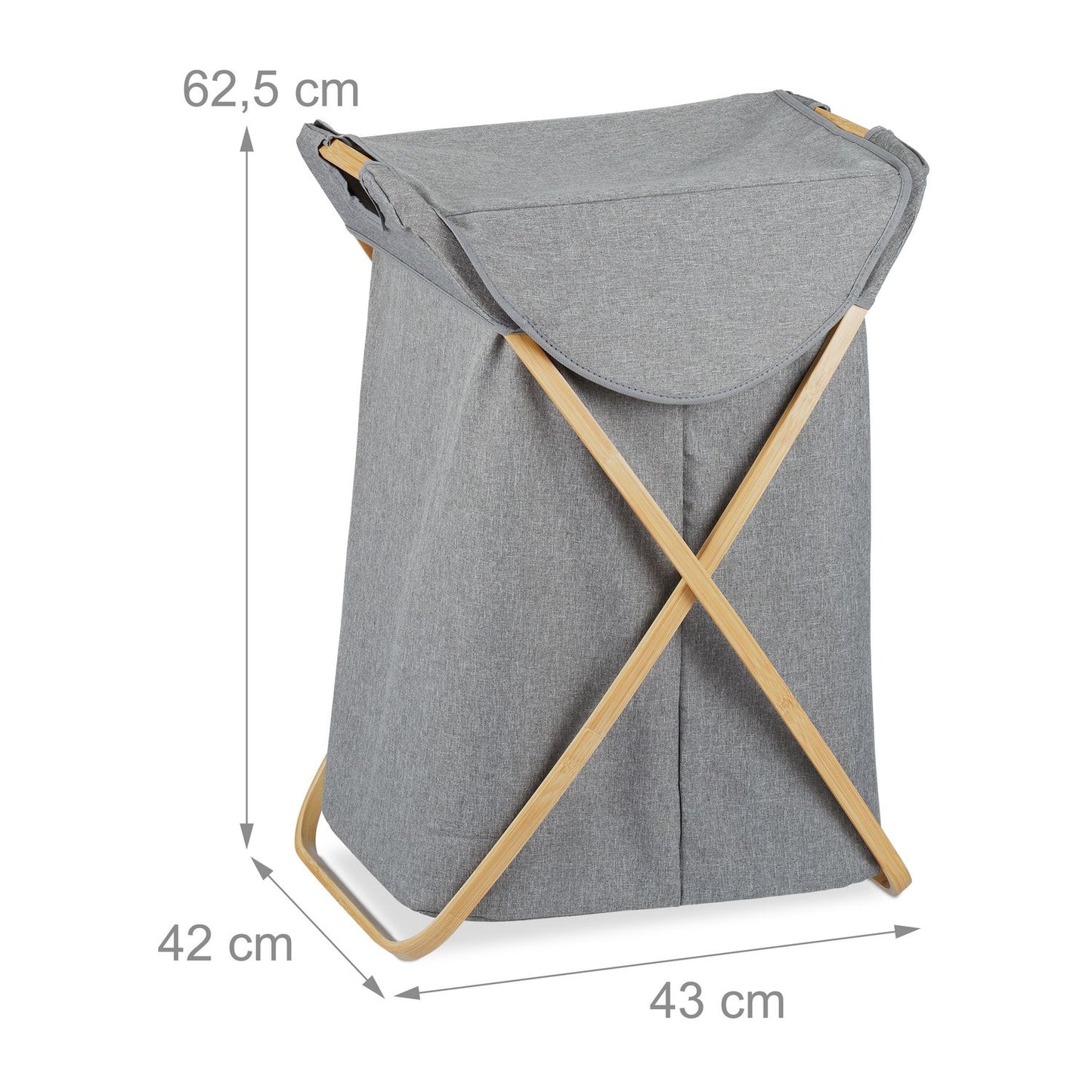 Folding Laundry Basket 58 Litres