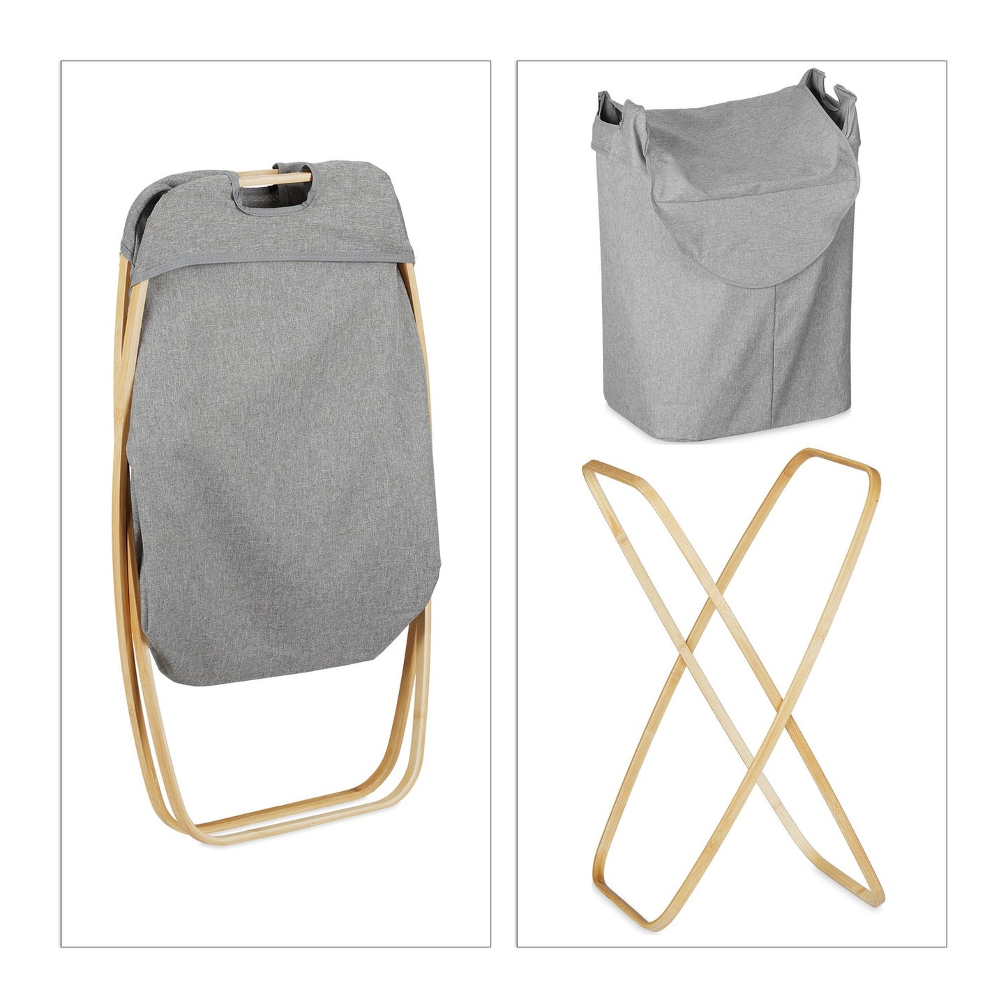 Folding Laundry Basket 58 Litres
