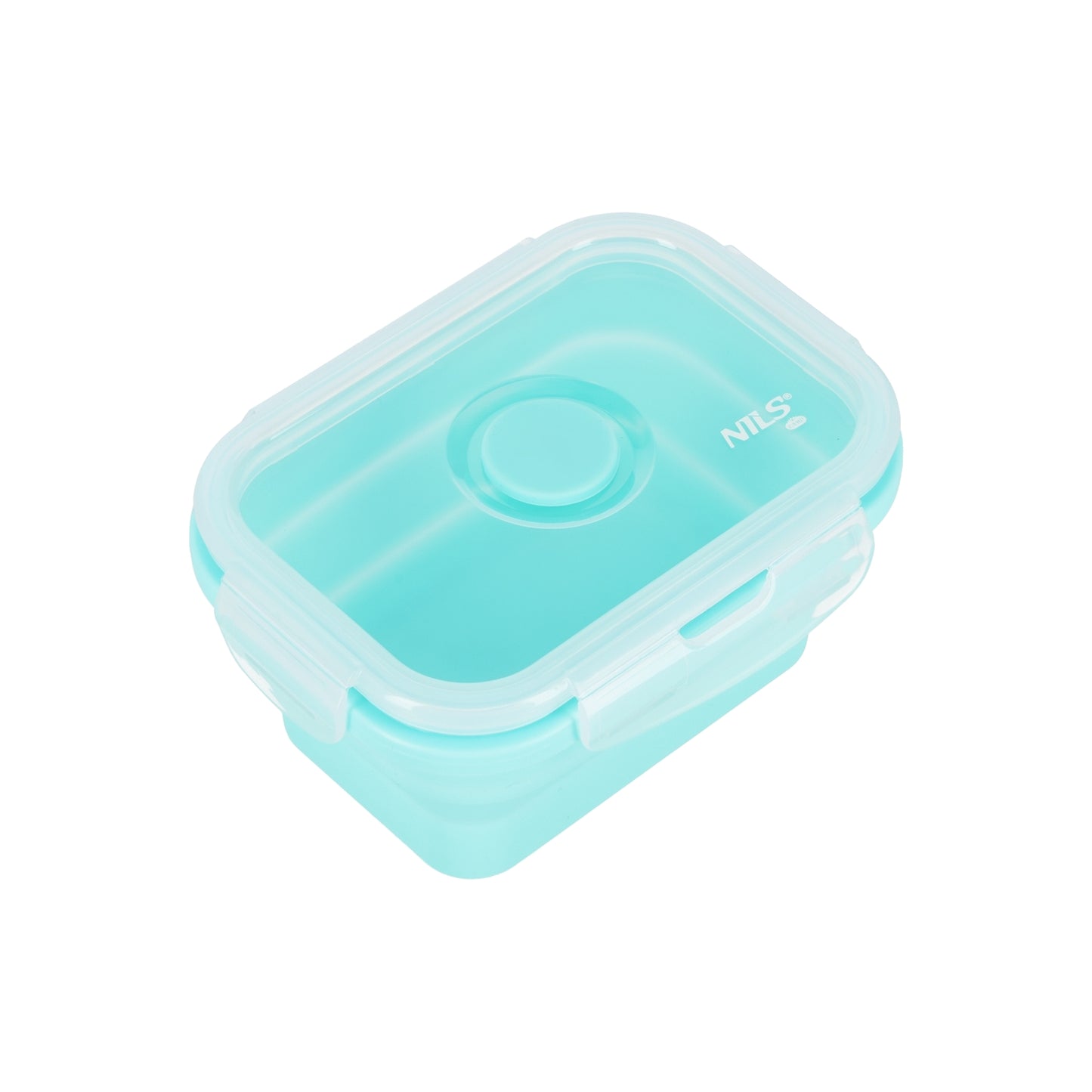 Folding Lunch Box, Mint, 355ml, Compact Container
