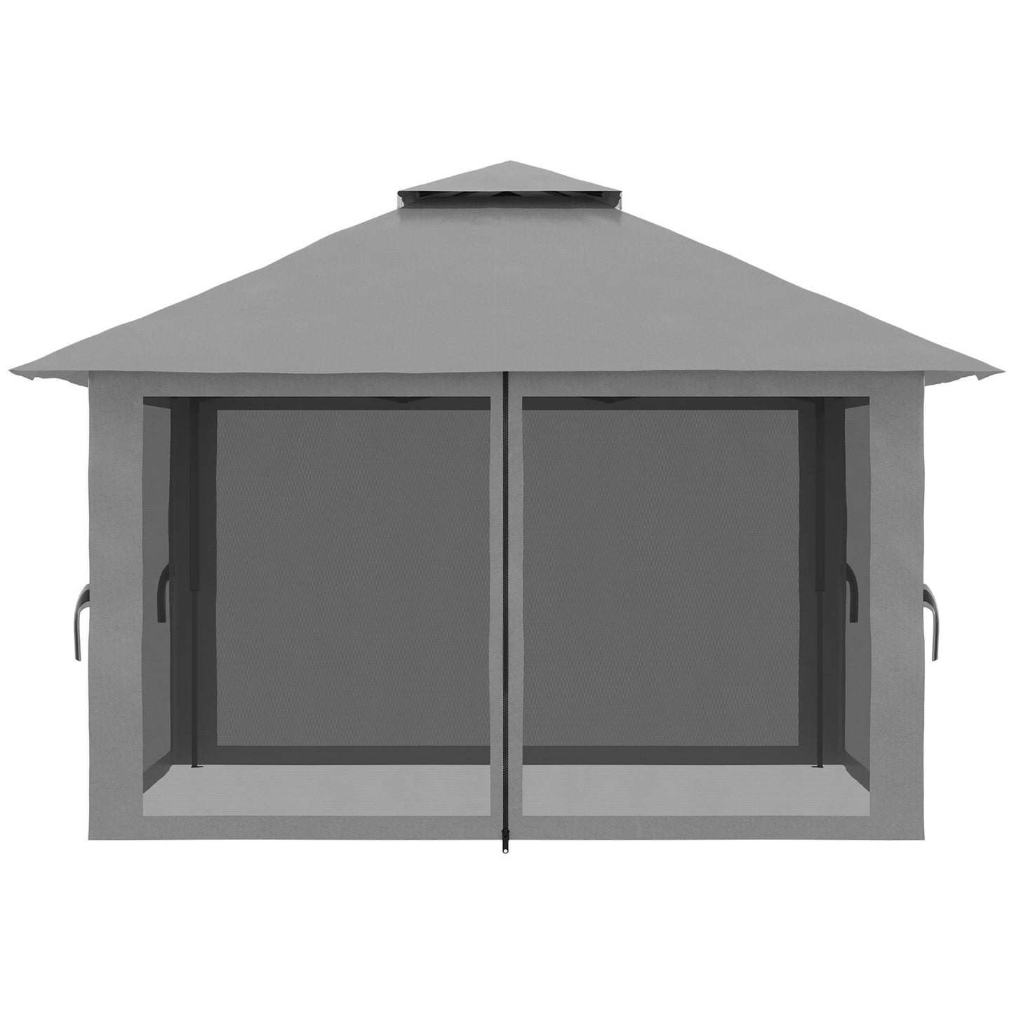 Pop-up 4x4M garden pavilion with UV protection and mesh walls