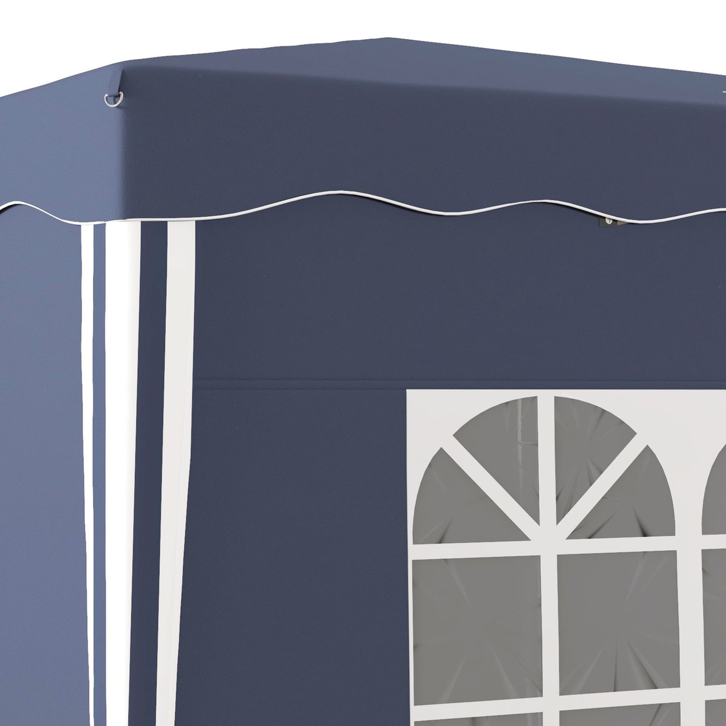 Blue folding pavilion 3x3m, UV protection, side walls