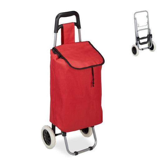 Folding shopping trolley