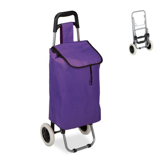 Folding shopping trolley
