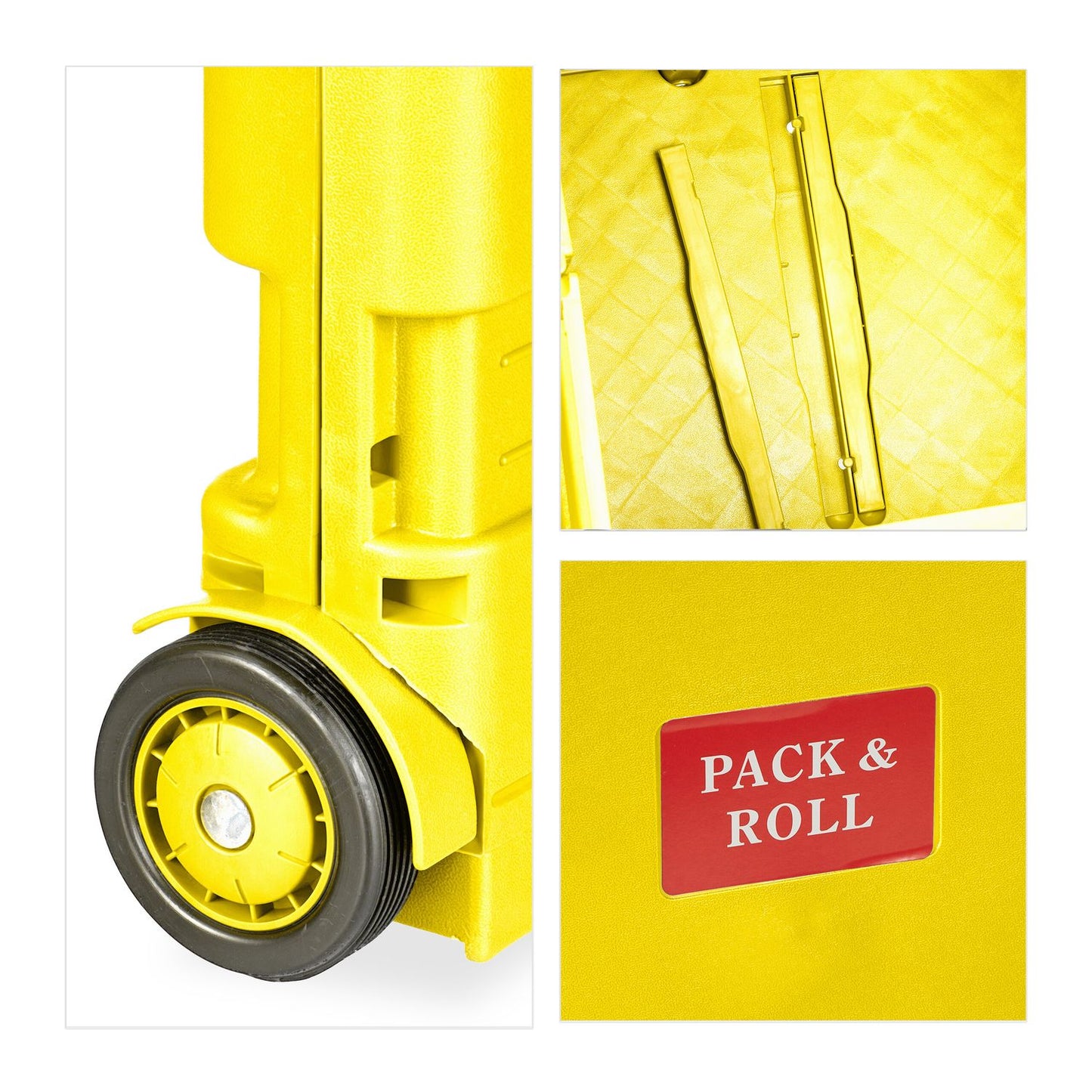 Folding Shopping Trolley with Telescopic Handle, 35 kg Capacity