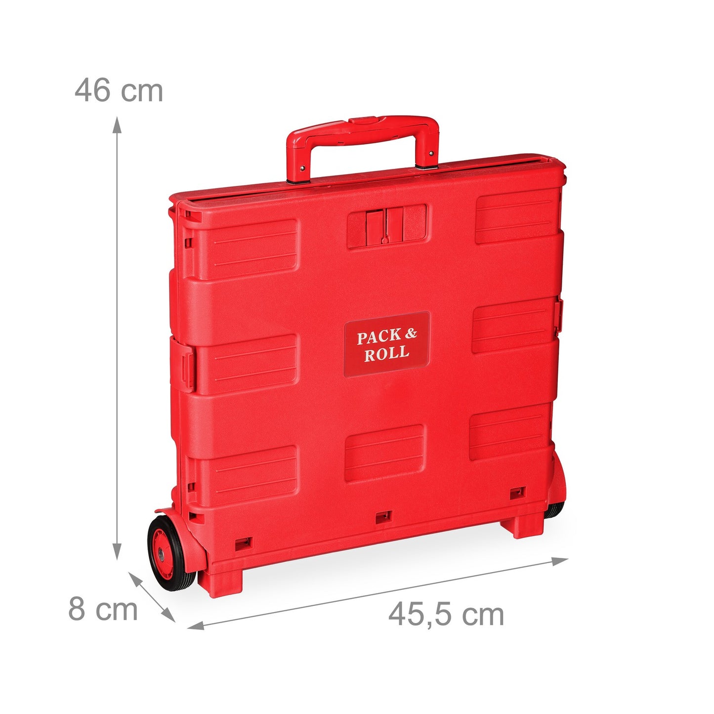 Folding Shopping Trolley with Telescopic Handle, 35kg Capacity