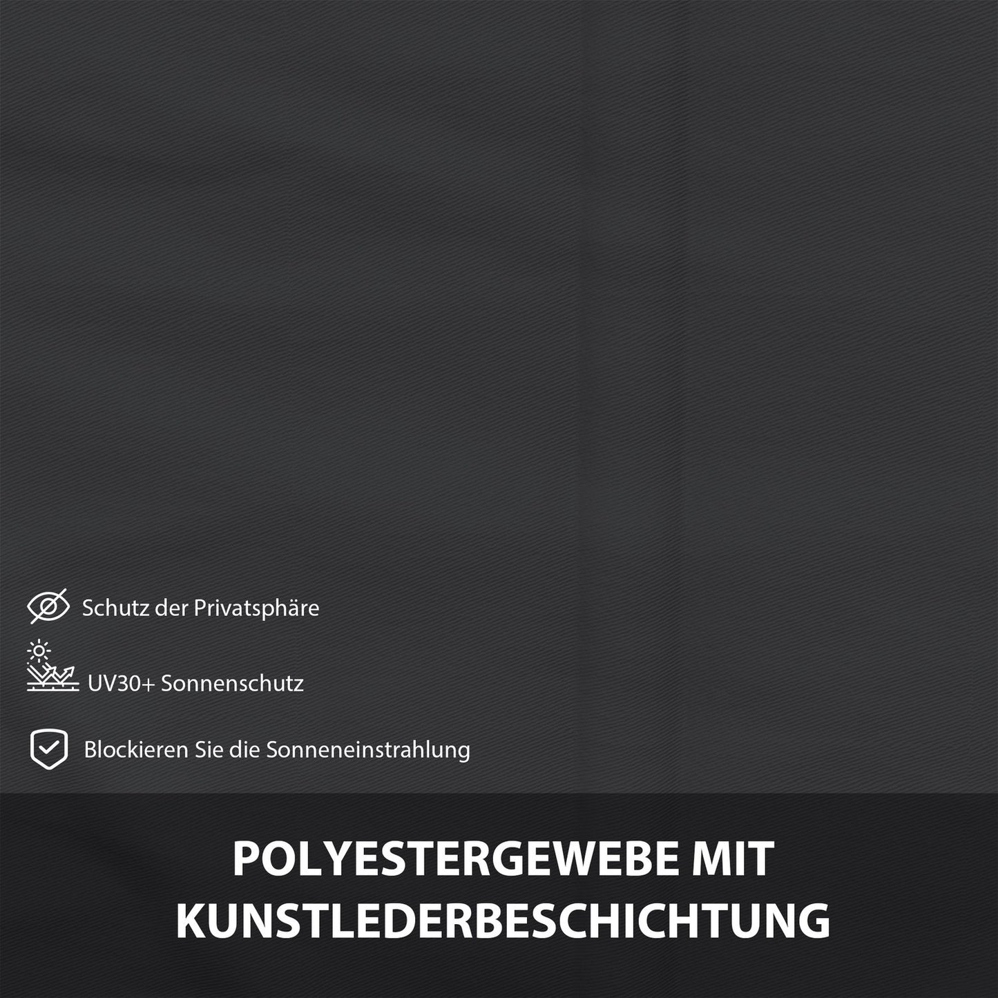 Collapsible garden awning 237x160cm, UV & Wind protection