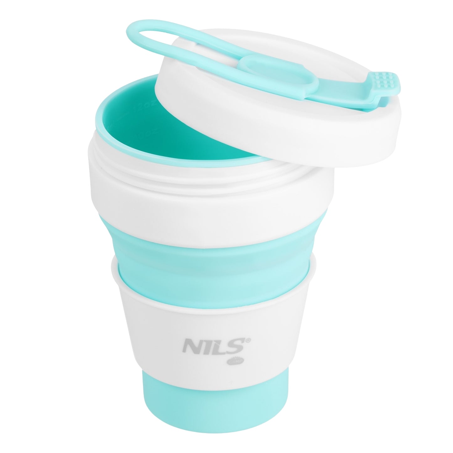Folding Silicone Cup, 355ml, Mint Color