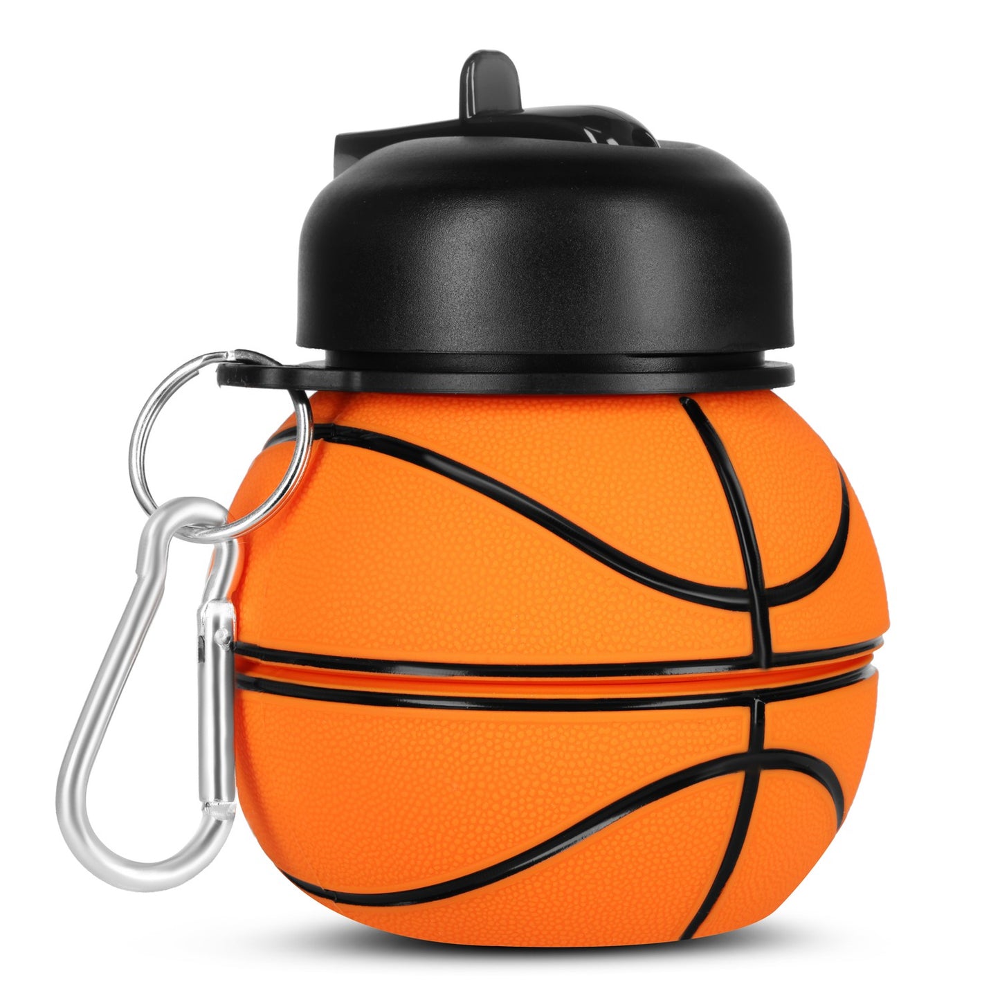 Folding Silicone Cup 550ml – Basketball Design