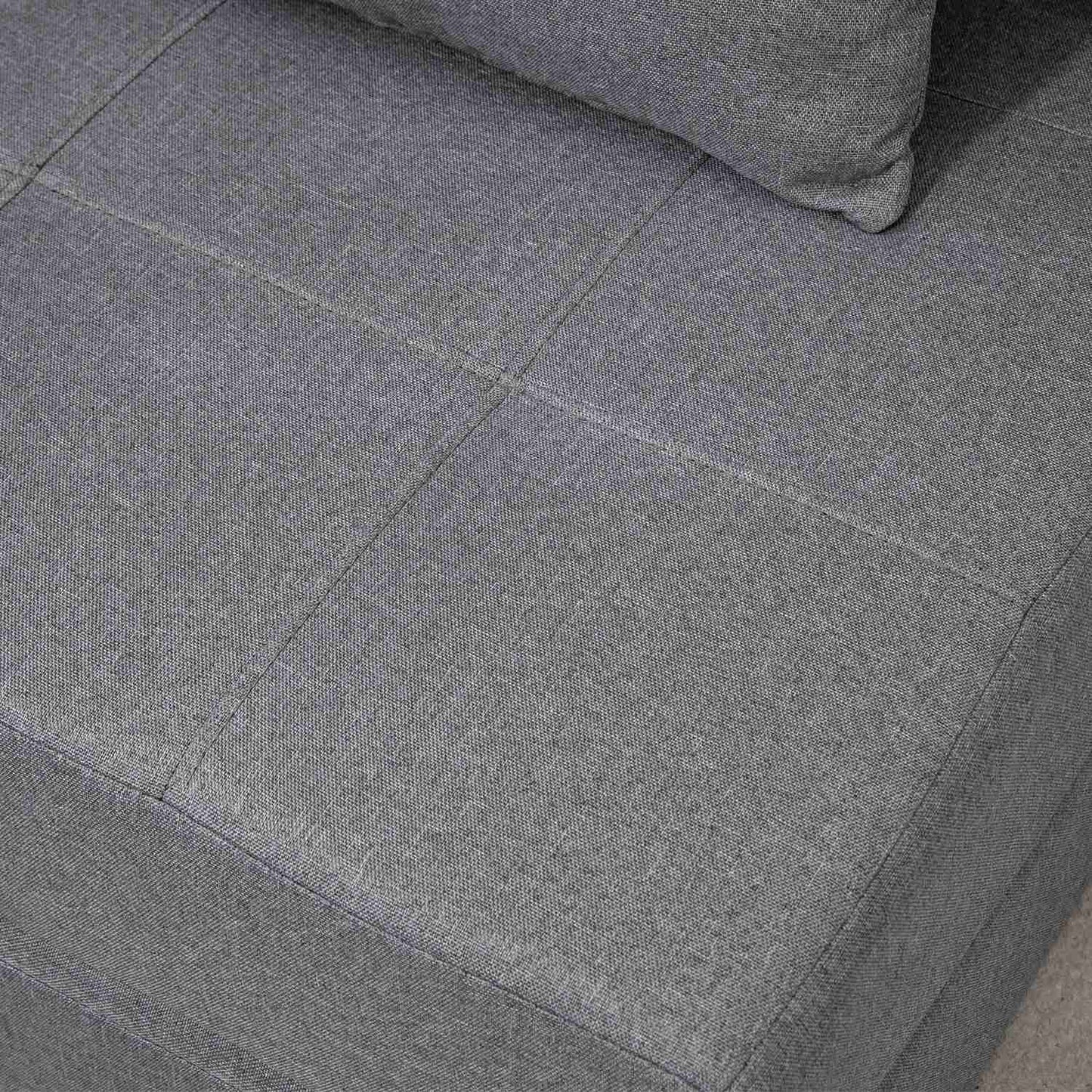 Sofa bed chair - 2-in-1, dark grey, 100 kg capacity