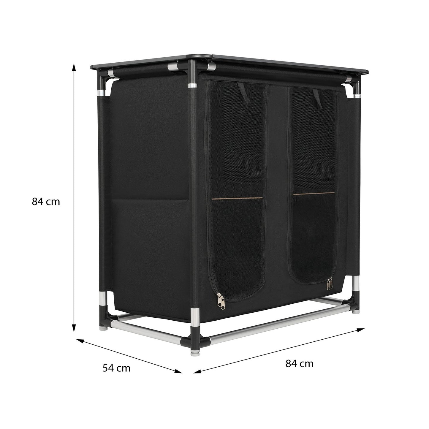 Folding Travel Locker with Top, Compact and Portable