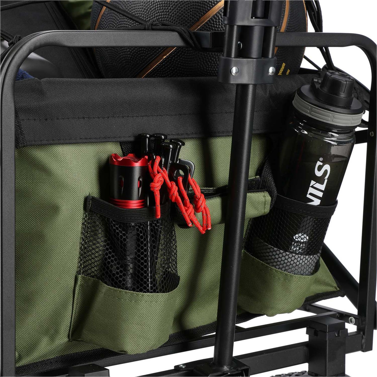 Folding Wagon, Green, 150L Capacity