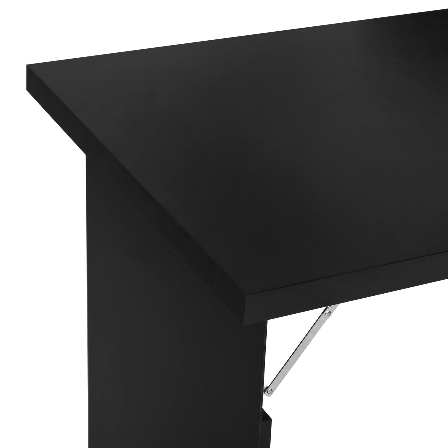 Folding Wall Desk with Blackboard, Black 60x94.5x147 cm