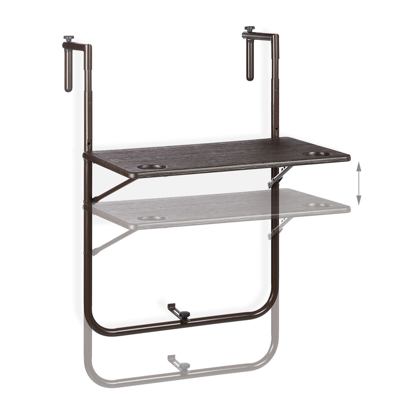 Folding balcony table