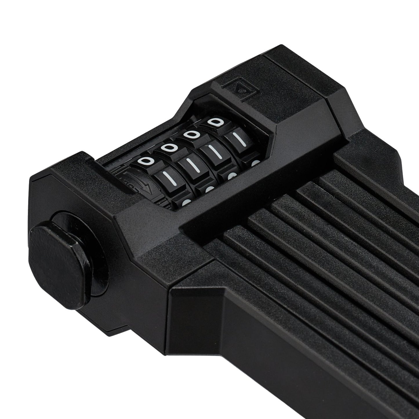 Folding bike lock with combination lock