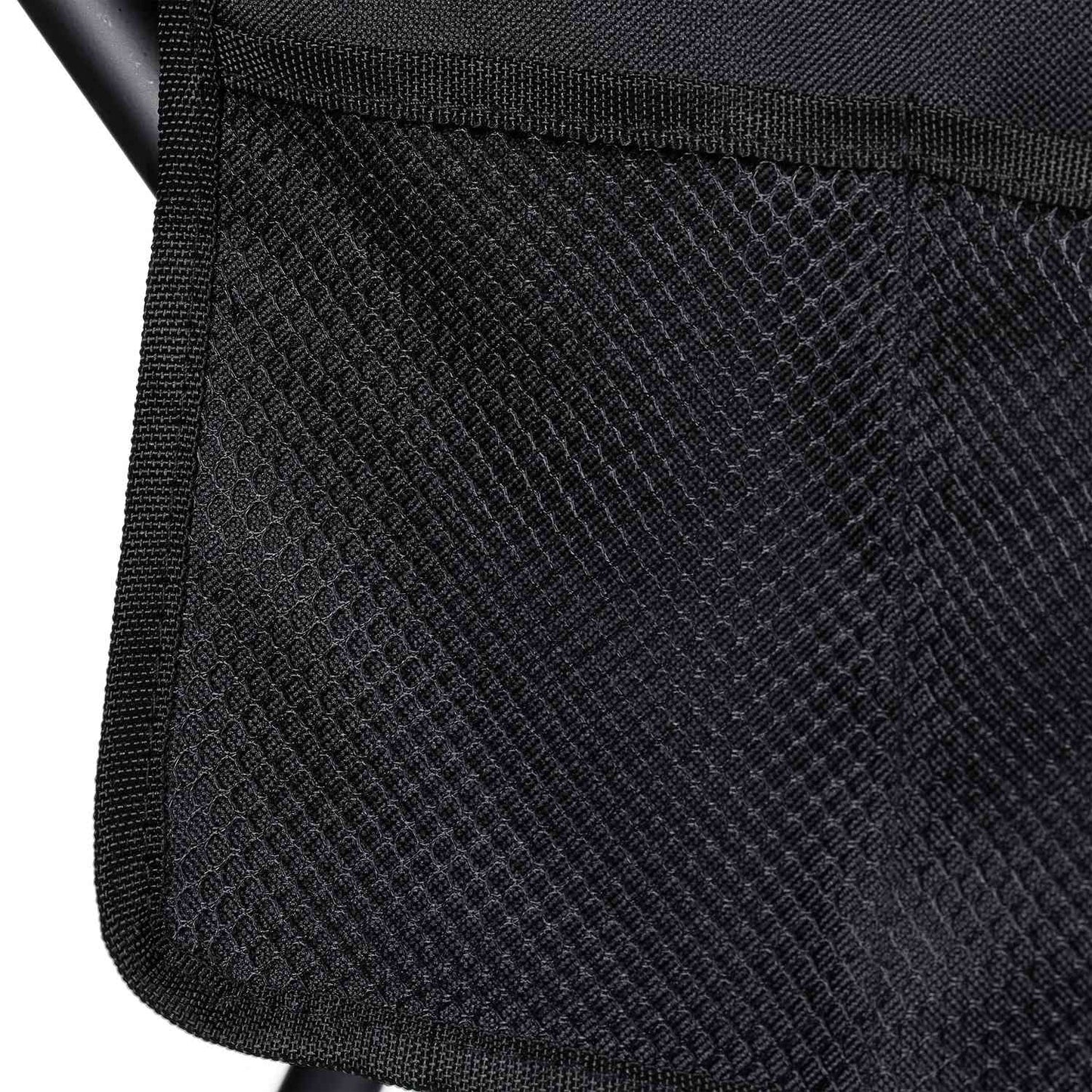 Folding camping chair with bottle holder
