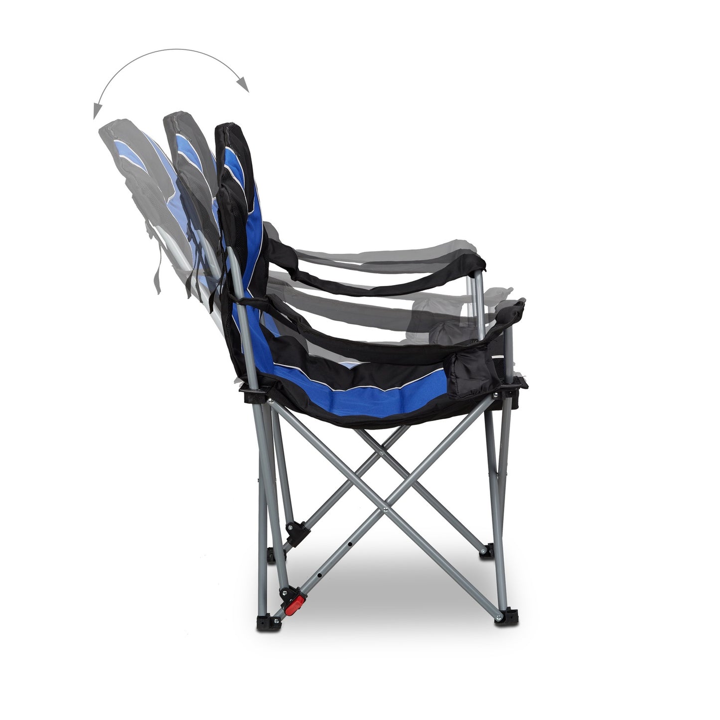 Folding camping chair with padding