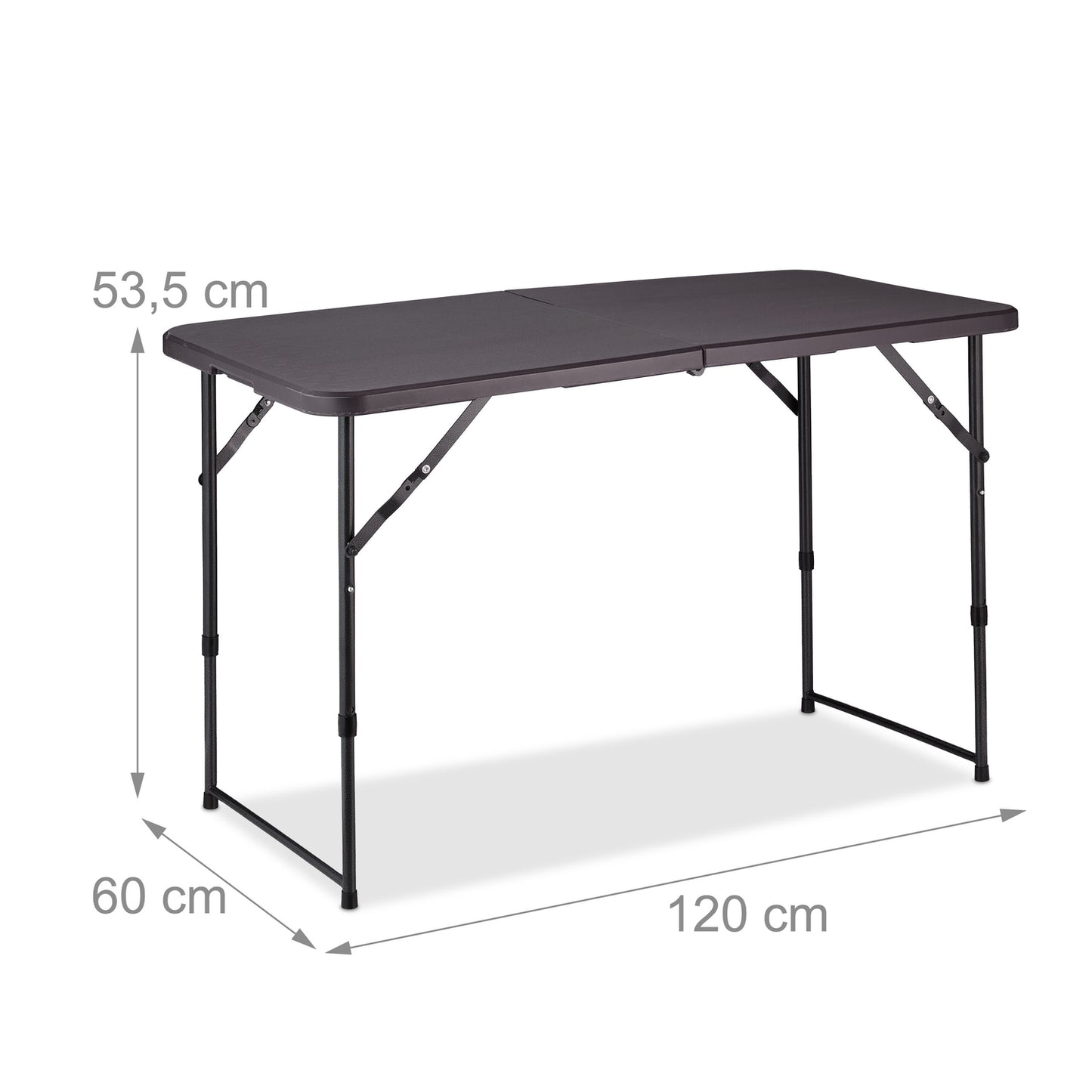 Folding camping table