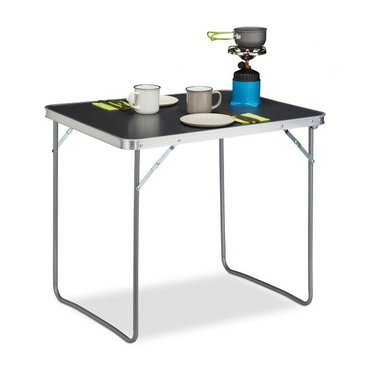 Folding camping table