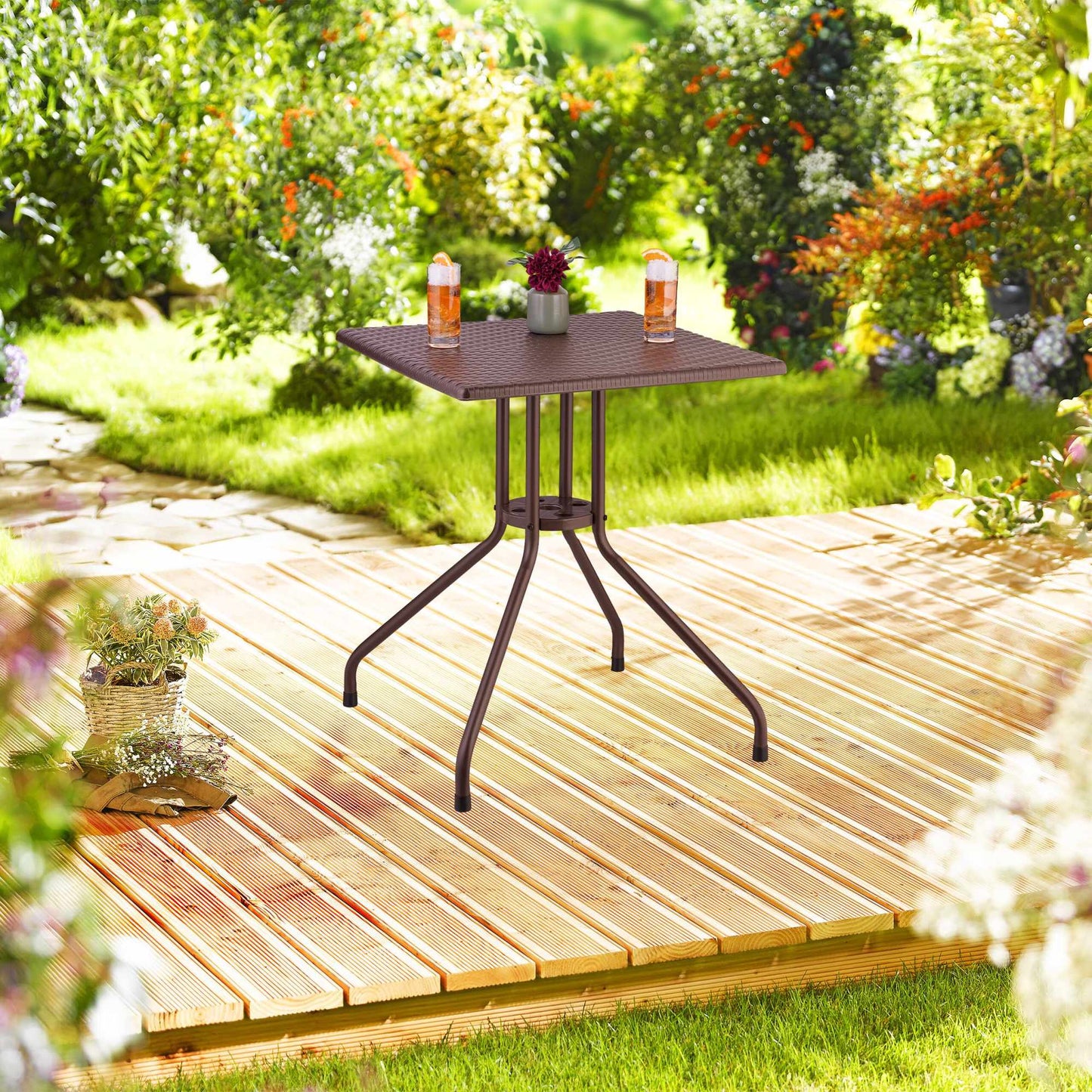 Folding chair for the garden in a set of 2