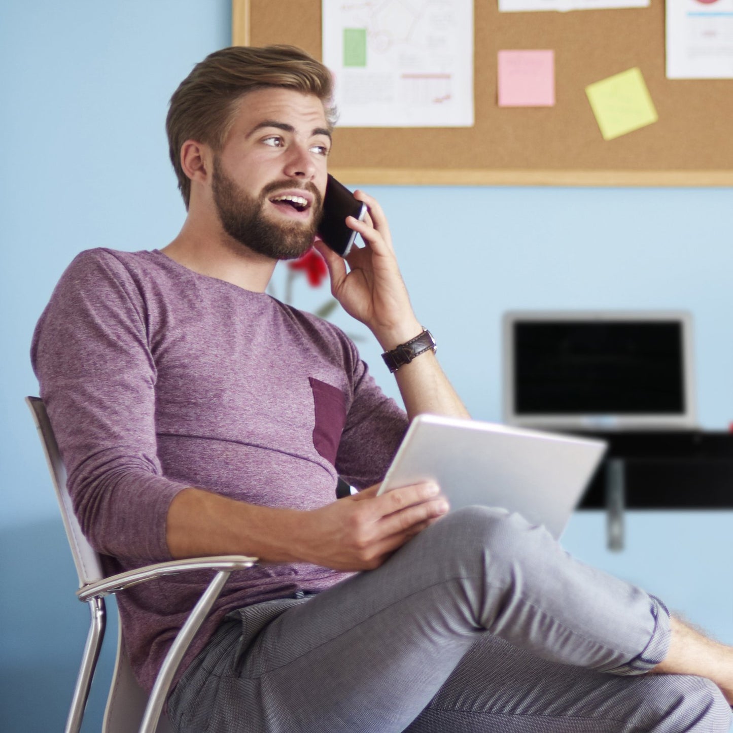 Folding desk with 3 shelves