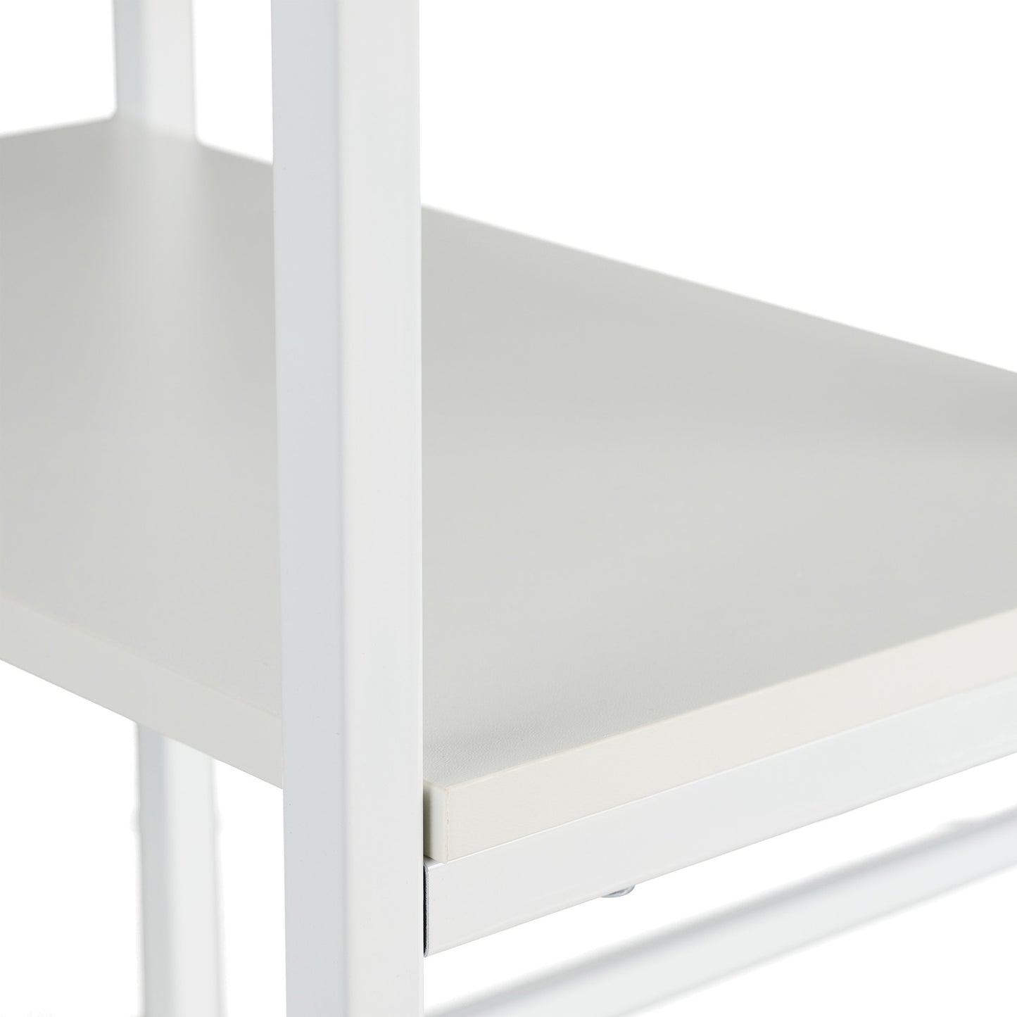 Folding desk with 3 shelves