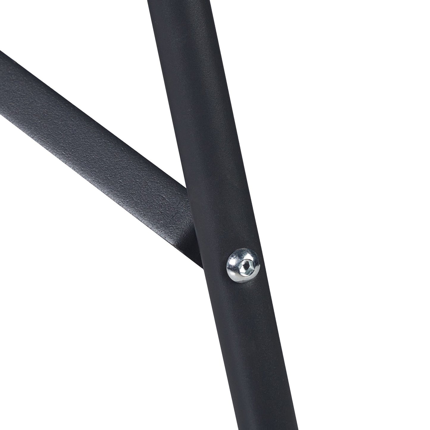 Folding dining table in steel, outside