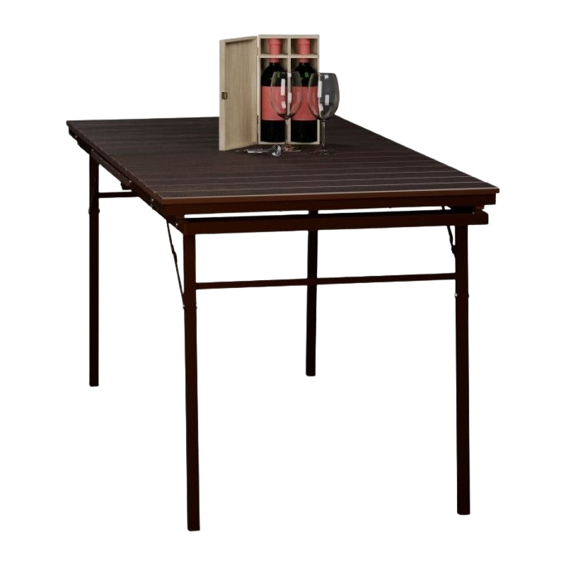 Folding extendable garden table