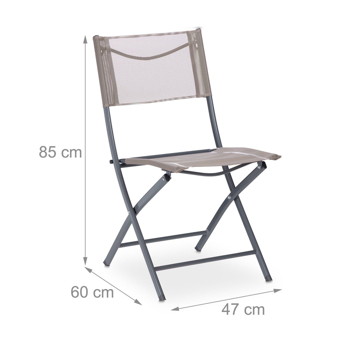 Folding garden chair Set of 2