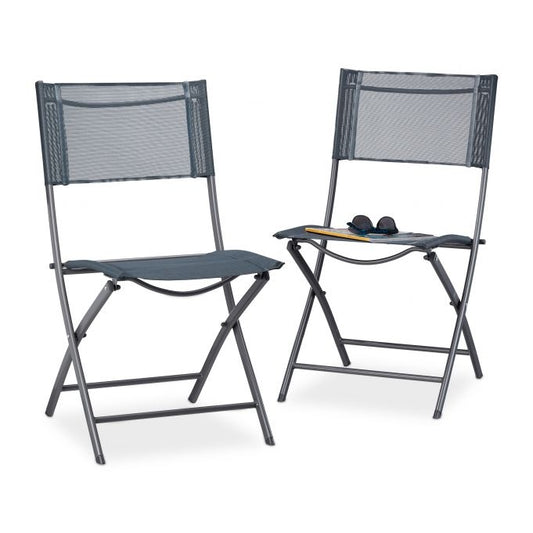 Folding garden chair set of 2