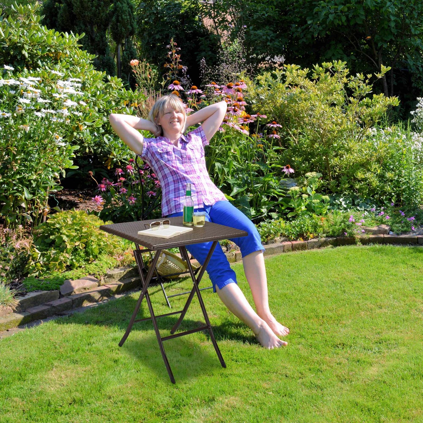 Folding garden table BASTIAN