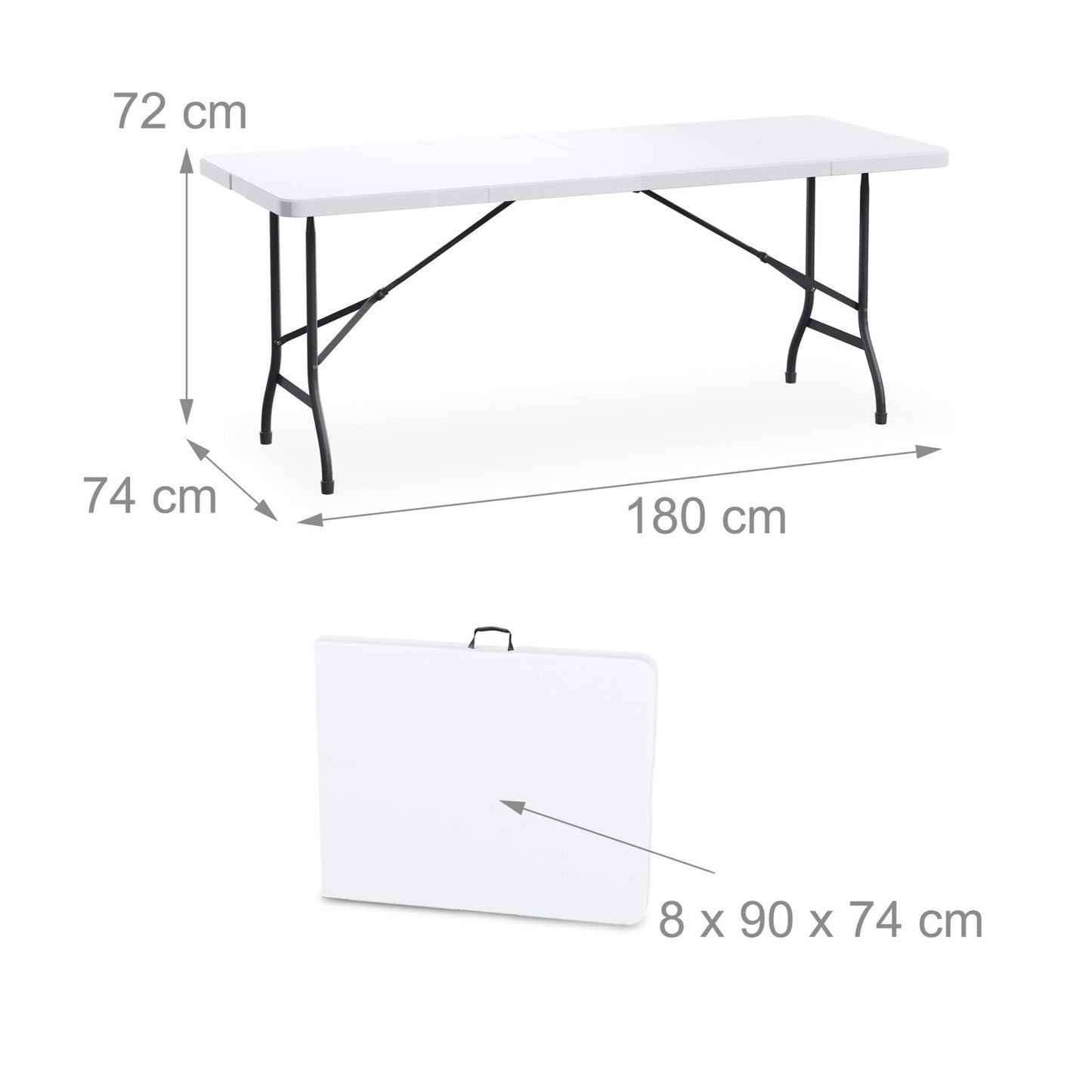 Folding garden table