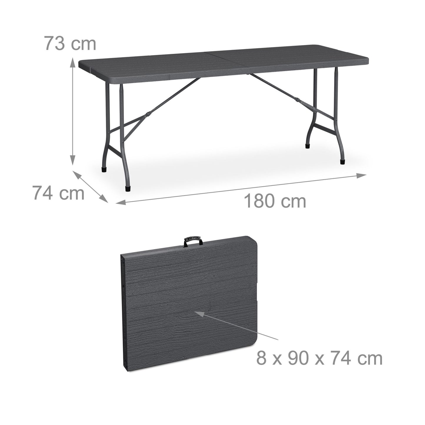 Folding garden table